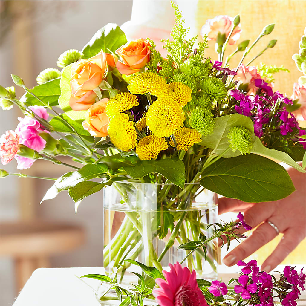 Audacieux et lumineux – Une création originale de fleuriste