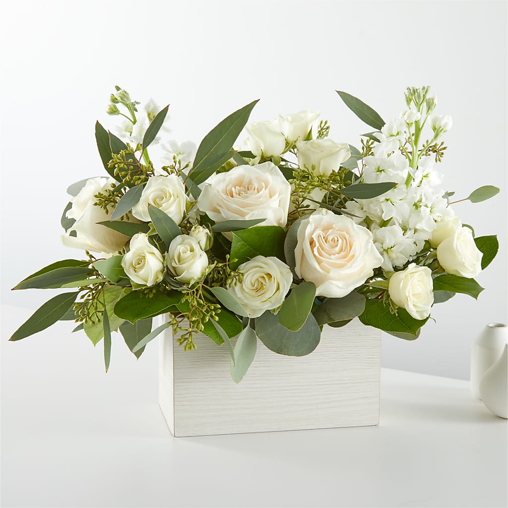 Bouquet de boîtes en lin frais