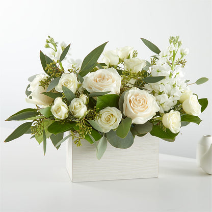 Bouquet de boîtes en lin frais