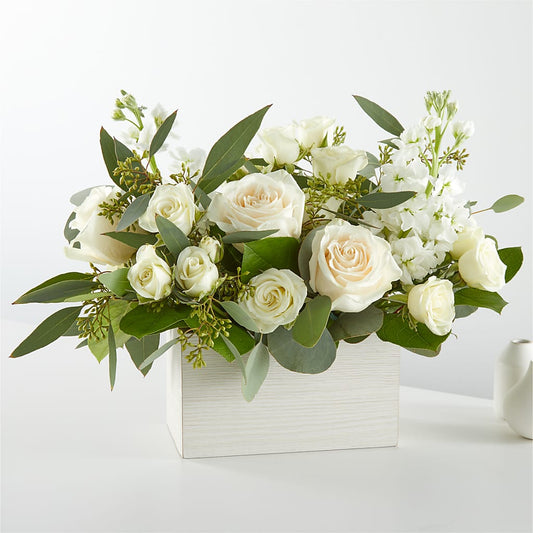 Bouquet de boîtes en lin frais