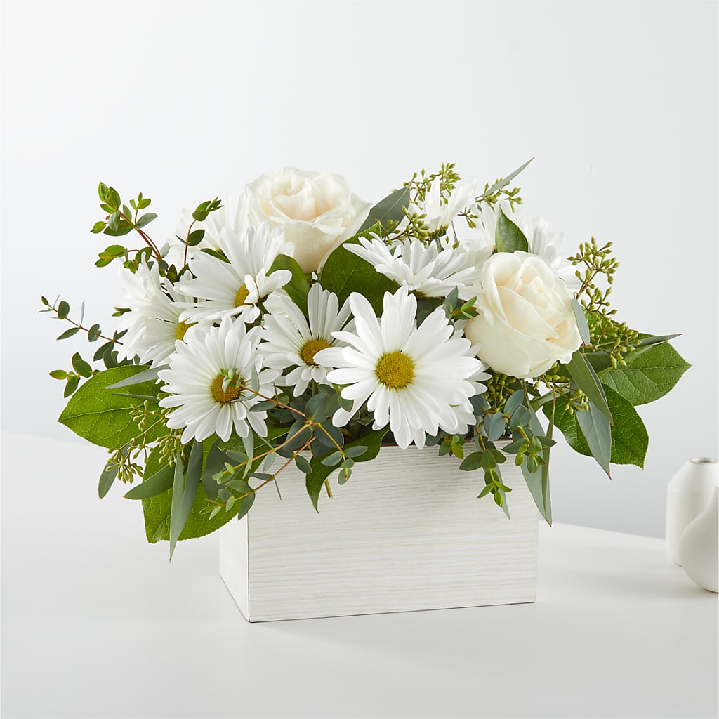 Bouquet de boîtes en lin frais
