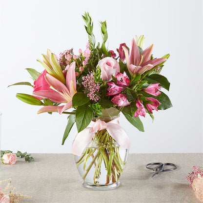 Ruban rose - Une création originale de fleuriste